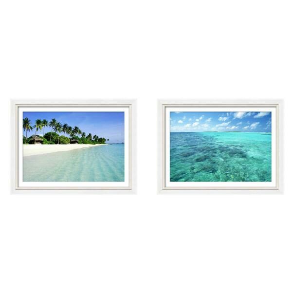 Silver and White Gloss Frame Beach Photography Print set 2 landscape Lux Street Online ff15e4e7 1529 4a23 bd24 4c5674289b23