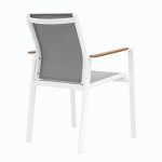 airlie sling chair white aluminium frame polywood arms grey textaline 2 2