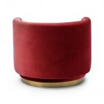 aston swivel occasional chair diamond stitched back ruby 1