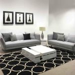 boulevard luxury sofa set cement grey free cushions 02 LS E1872 DERBY
