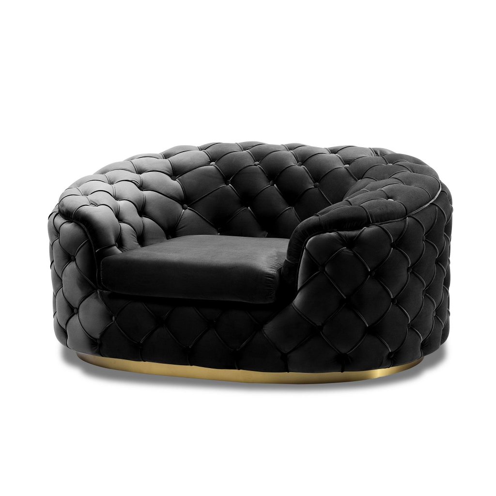 coventry deep buttoned curved arm armchair 1 searter ebony 1