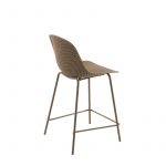 eric kitchen barstool recycled plastic indoor outdoor mud metal legs back view