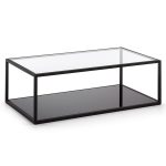 glebe black metal frame glass top rectangle coffee table 1 ca60419d 1230 4f1e 8125 0501589cd895