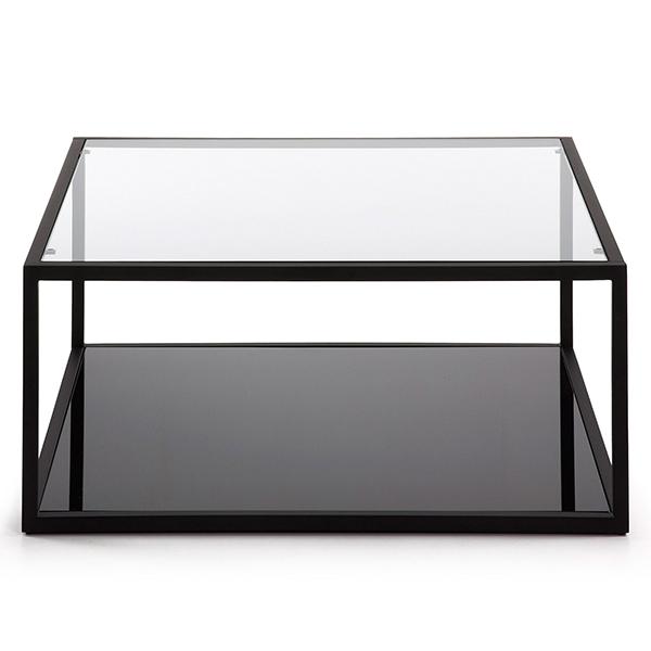 glebe black metal frame glass top square coffee table 2 e0474dc8 7d71 4d29 bfd1 f2612ef1c771