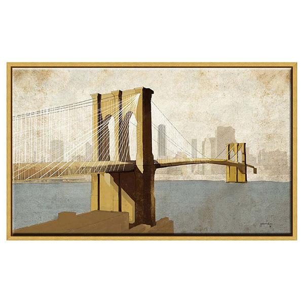 gold frame artwork brooklyn bridge new york LS BH0196 de007a01 6ac0 4d01 85ff ca8d5be45f3f