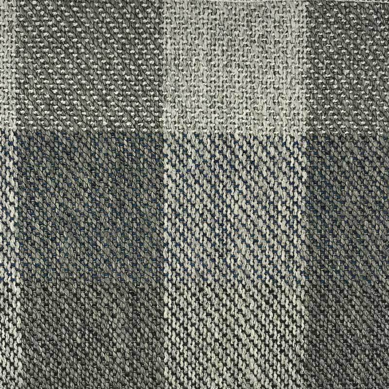 grey beige woven check fabric cushion swatch