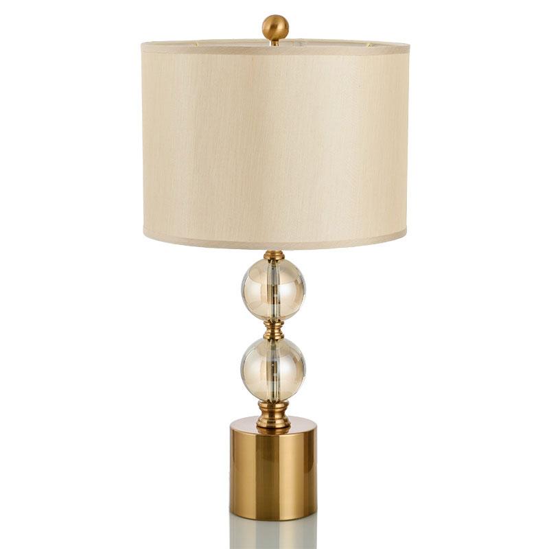 hasting golden pedistal table lamp ivory lamp shade LS 8203