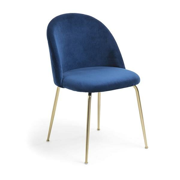 journey accent bedroom chair diamond quilted back ocean blue velvet lux street gold metal frame 1