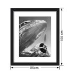 lux street aviation 1 aeroplane runway black and white pair with aviation 2 PT2339 black frame office dimensions