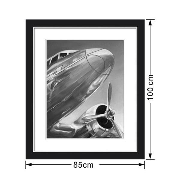 lux street aviation 1 aeroplane runway black and white pair with aviation 2 PT2339 black frame office dimensions