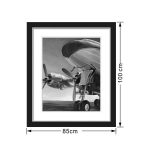 lux street aviation 2 aeroplane runway black and white pair with aviation 1 PT2340 black frame office dimensions