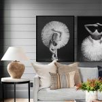 lux street ballerina 2 black and white special artwork crystal SWH00451 sparkle diamonds room setting