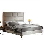 lux street bronte complet bed with side rails slats luxury velvet upholstery
