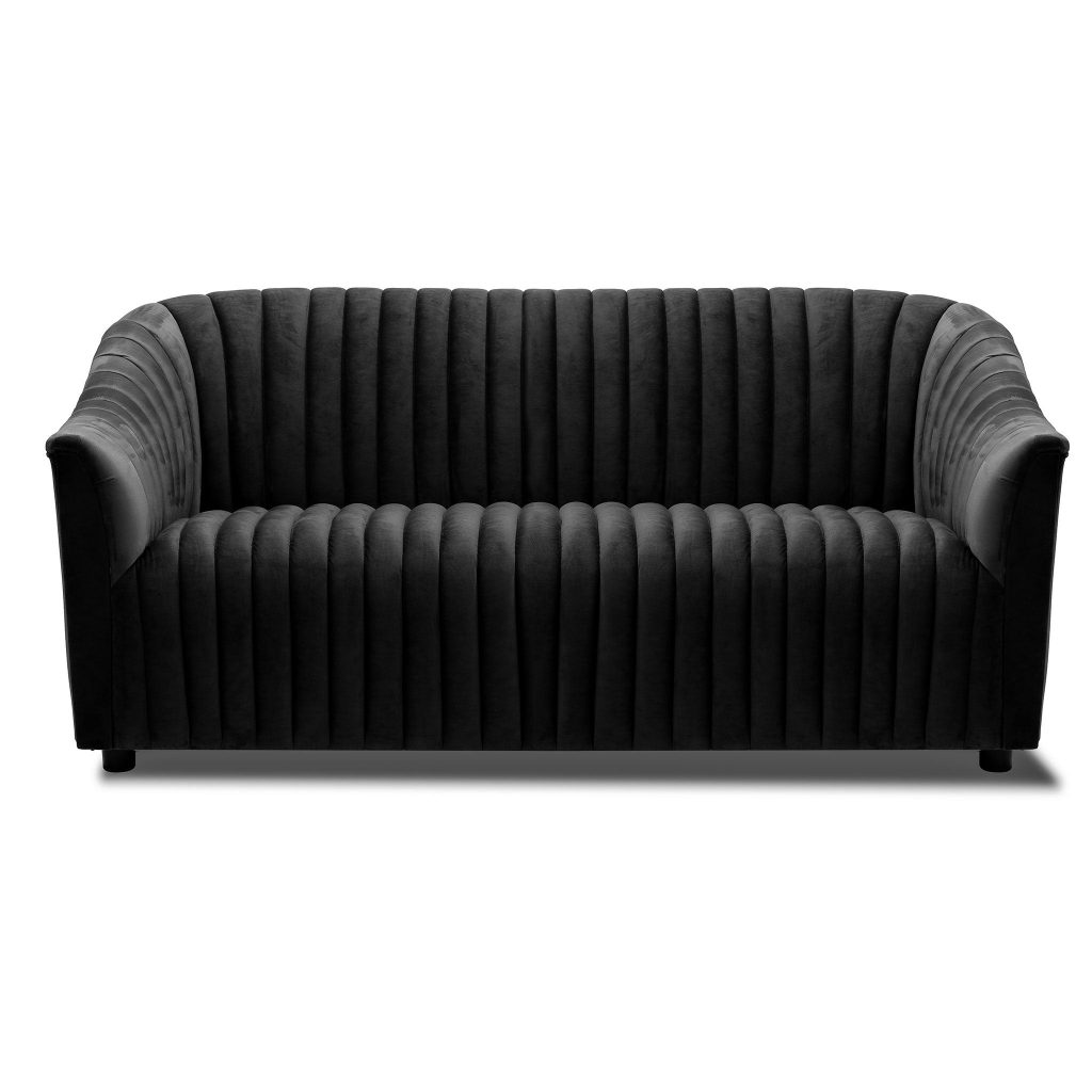 lux street cambridge 2 seater sofa velvet ebony jpg