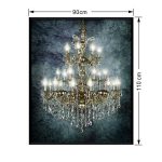 lux street chandelier canvas print DH0078 twinkle ballroom light traditional deco modern art dimensions