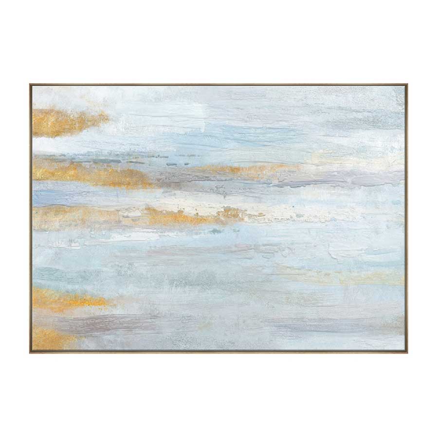lux street clear view modern abstract brush strokes gold foil timber frame SL ID013 main image