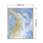 lux street cloudy bay abstract modern art gold foil detail timber frame SL ID010 dimensions