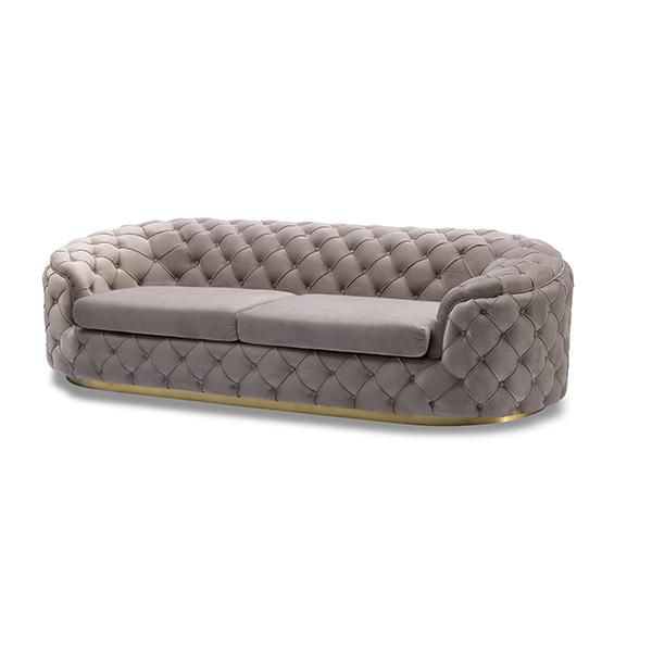 lux street coventry deep buttoned diamond detail gold base velvet 3 seater MW 1942 side view 9b7a75ca 191d 4fa6 b2d1 8309be327ad5