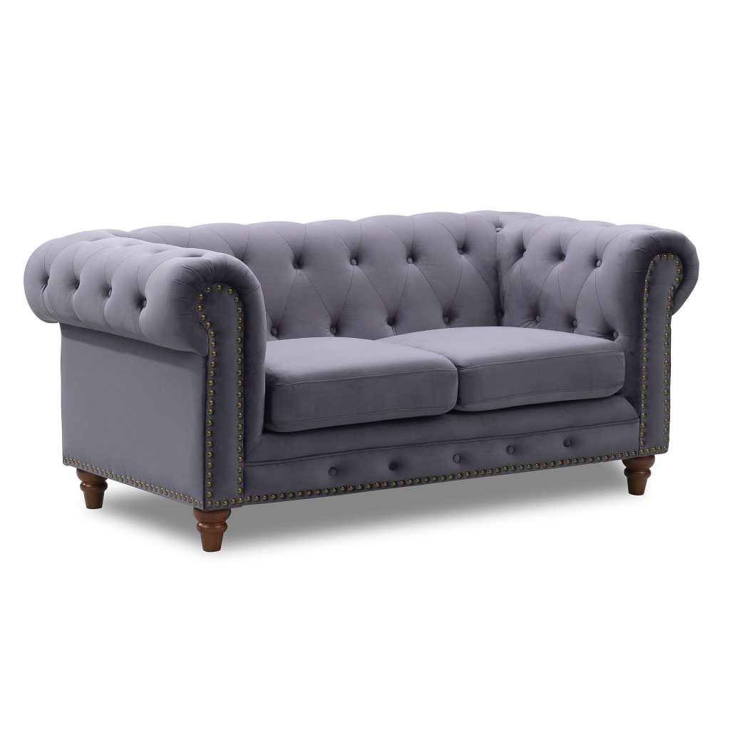 lux street eaton buttoned hamptons style 1 seater 2 slate H600 1