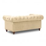 lux street eaton buttoned hamptons style 1 seater 2 4  cream H600