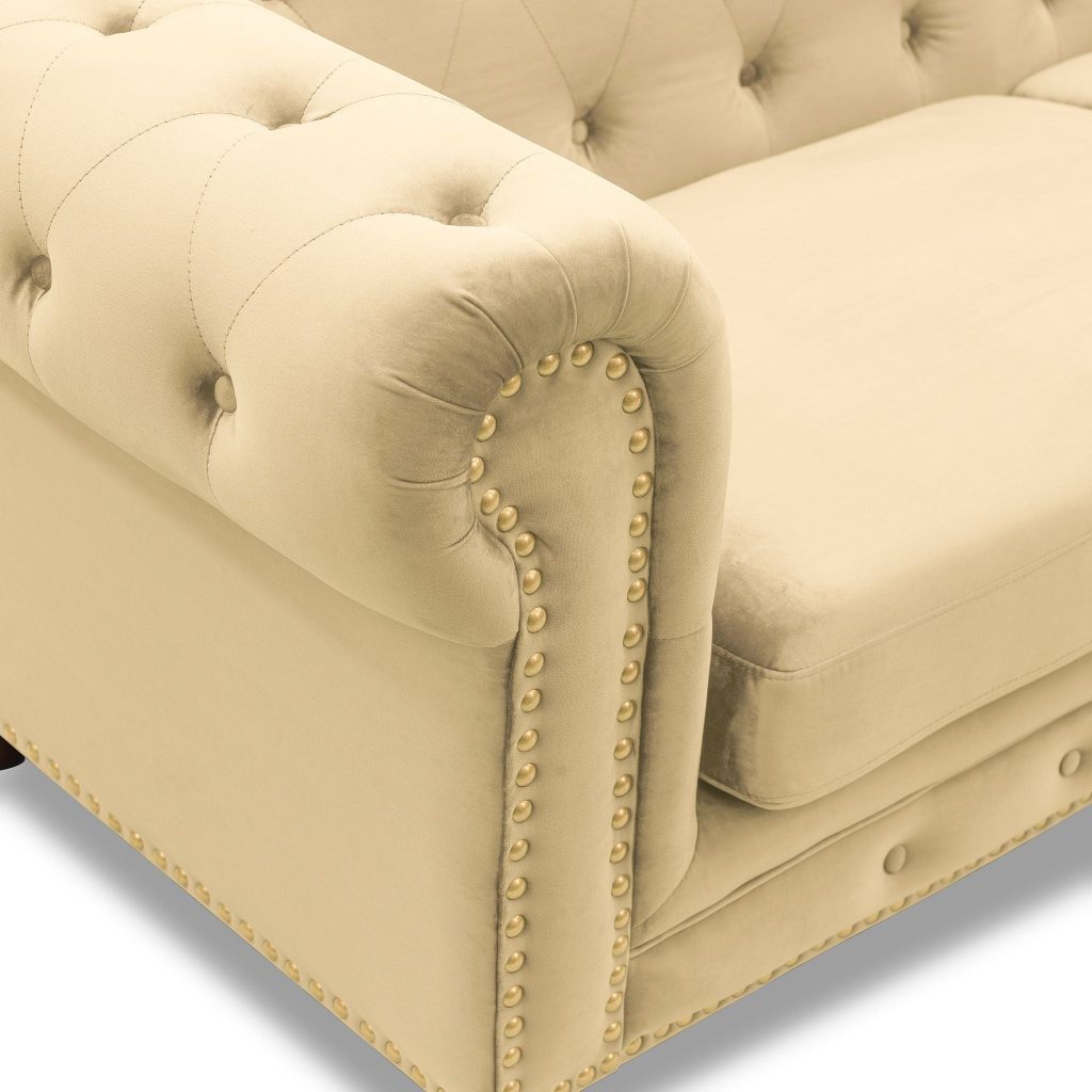 lux street eaton buttoned hamptons style 3 seater cream base H600 2