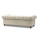 lux street eaton buttoned hamptons style 3 seater taupe base H600