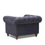 lux street eaton buttoned hamptons style armchair H600 back view