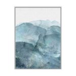 lux street frozen artwork pair modern abstract ice scuplture white timber frame SL ID005 image b