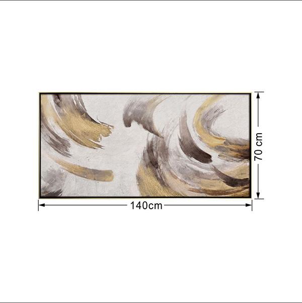 lux street metallic strokes 1 YH01304 abstract brush stroke art gold leaf canvas dimensions