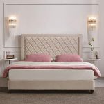 lux street milano velvet upholstered bedhead SK 33 luxury