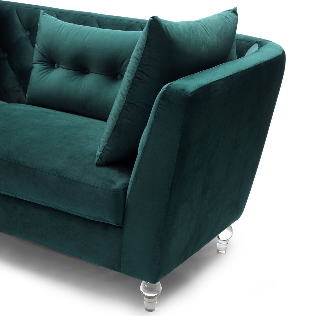 lux street nottingham 3 seater sofa velvet emerald5