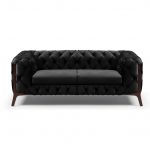lux street oxford velvet 2 seater sofa velvet ebony4