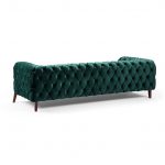 lux street oxford velvet 3 seater sofa velvet emerald2