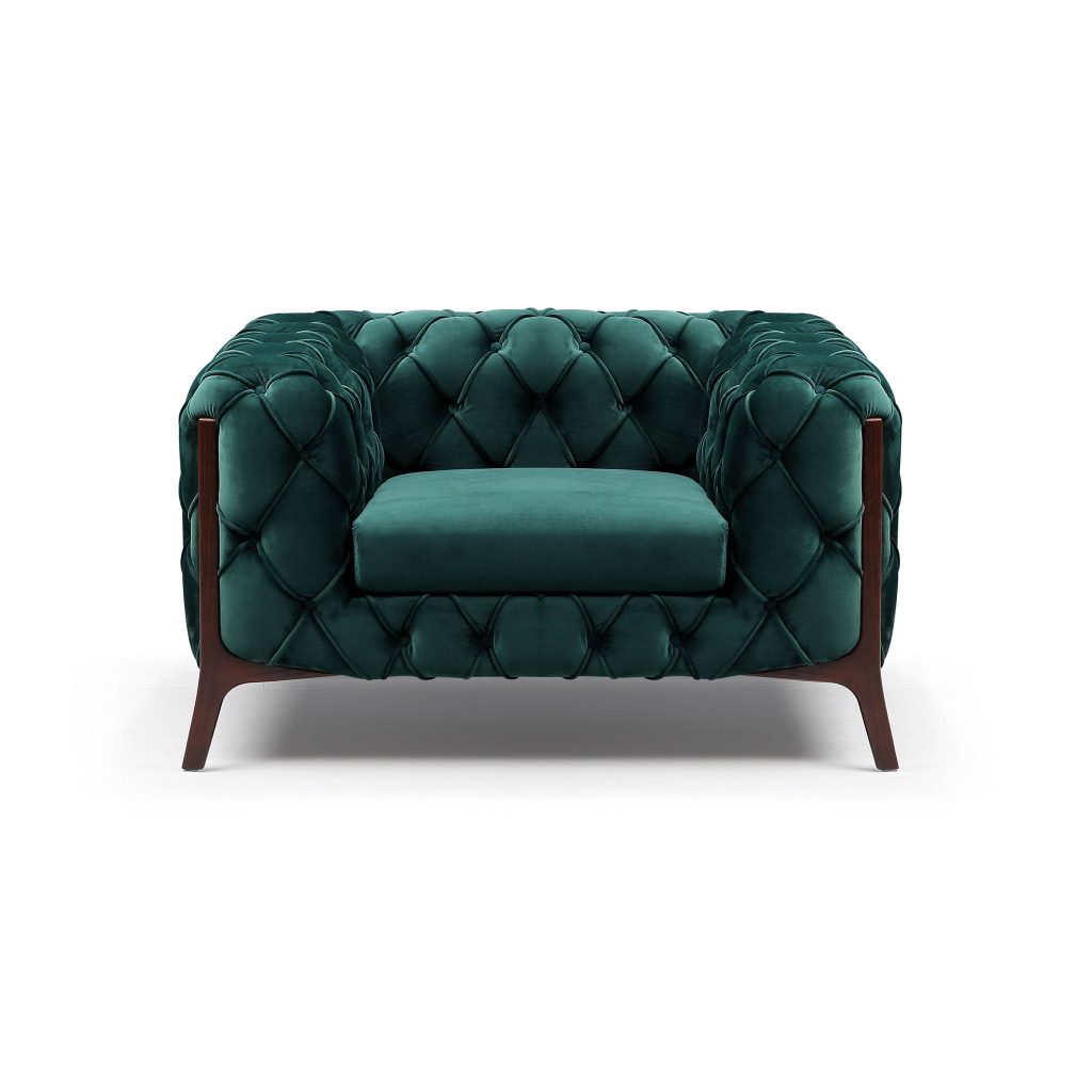 lux street oxford velvet armchair velvet emerald
