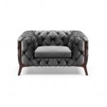 lux street oxford velvet armchair velvet slate