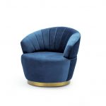 lux street piccadilly swivel occasional chair velvet navy1
