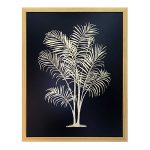 lux street raffles pair artwork tropical fauna gold foil detail timber frame image 2