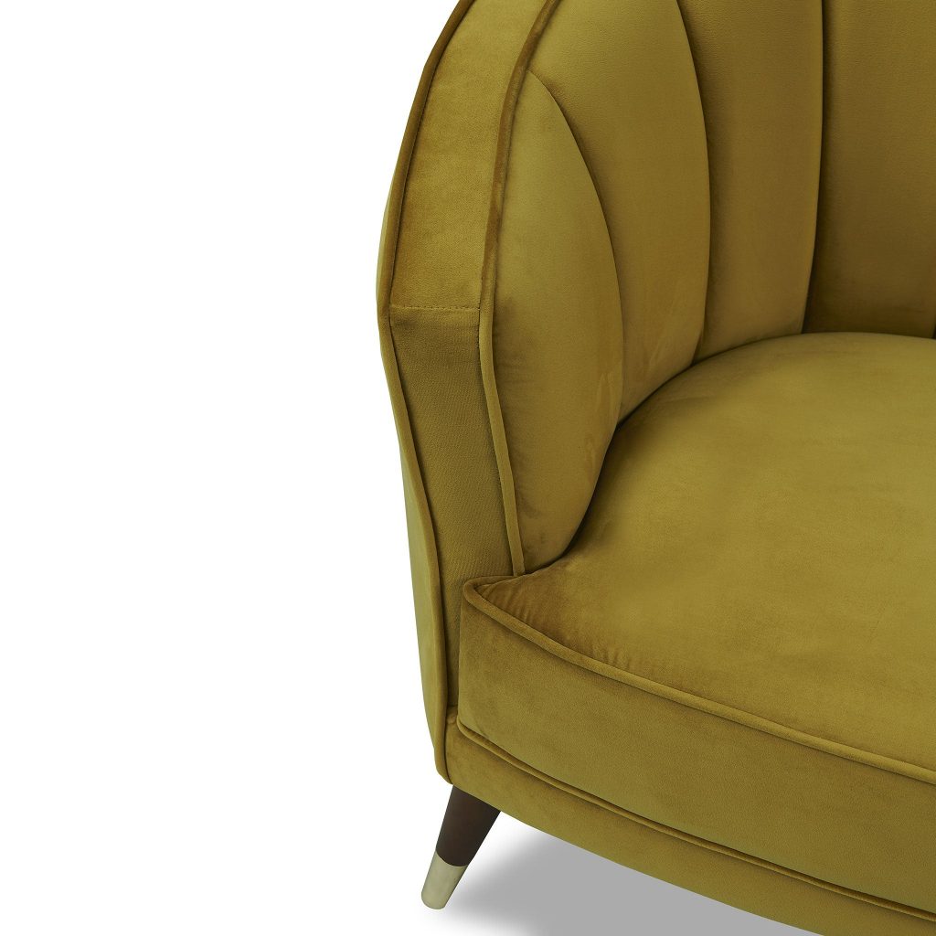 lux street soho fabric occasional chair velvet gold1