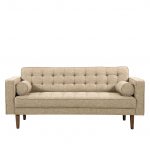 lux street surrey fabric 2 seater sofa linen beige