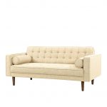 lux street surrey fabric 2 seater sofa linen cream