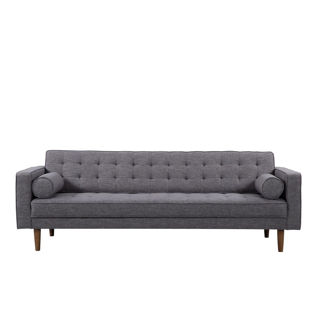lux street surrey fabric 3 seater sofa linen slate