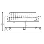 lux street surrey tufted buttoning back bolster cushions 991499 3 seater dimensions