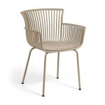 lux street avon indoor outdoor alfresco dining chair beige uv stabilised cushion main image