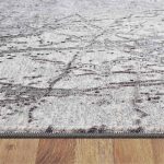 lux street canyon geometric lines grey floor rug thickness