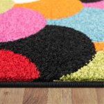 lux street monet colourful modern contemporary fun floor rug thickness