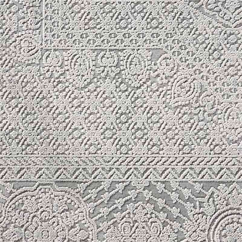 lux street sahara contemporary persian style grey floor rug detail