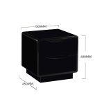 modena black modern 2 drawer bedside nightstand night table dimensions e8eac467 9c34 4d1b 987e 066c6c23ceed
