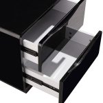 modena black modern 2 drawer bedside nightstand night table drawers open detail 4e434519 a797 478d a941 c5901d8f7984