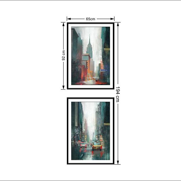 new york new york lux street artwork the big city water colour black frame image portrait dimensions