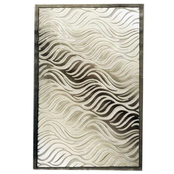 newport luxury floor rug latte wave pattern LS OCEAN6845C 160